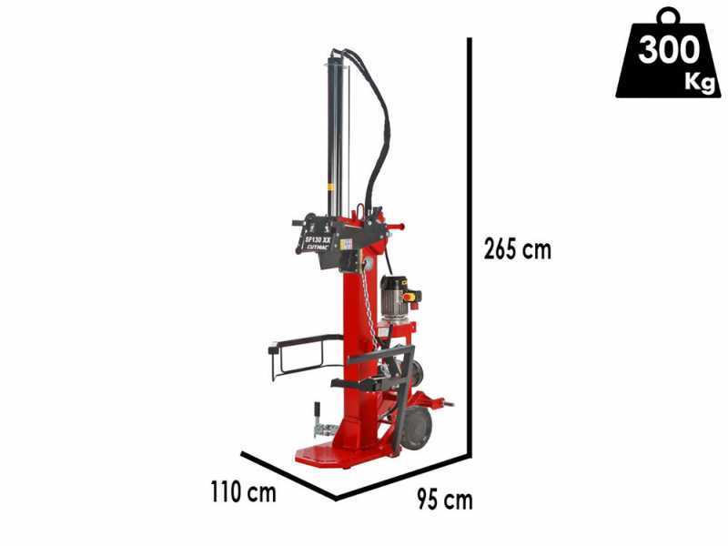 Docma SF130 380 + PTO XX - Spaccalegna ibrido - Elettrico e a trattore - Verticale