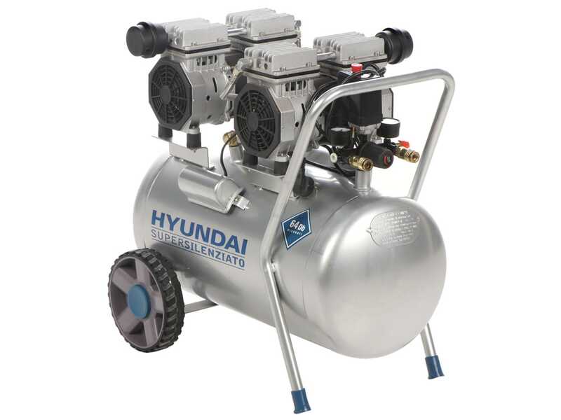 Hyundai KWU750-50 - Compressore aria elettrico silenziato 3HP - 50 lt