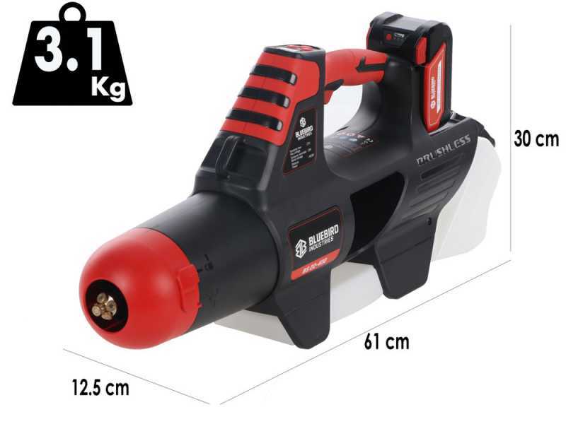 Blue Bird BS 22-400 - Atomizzatore portatile e soffiatore a batteria - 21V 5Ah