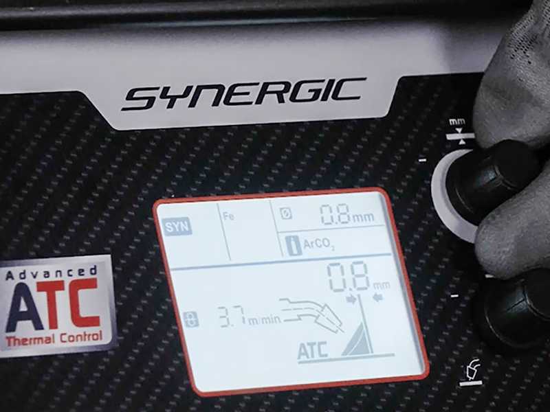 Telwin Technomig 215 Dual Synergic - Saldatrice Inverter Multiprocesso (MIG-MAG/FLUX/BRAZING/MMA/TIG LIFT), con display LCD - NO GAS