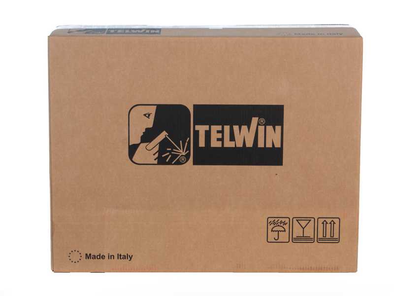 Telwin Technomig 215 Dual Synergic - Saldatrice Inverter Multiprocesso (MIG-MAG/FLUX/BRAZING/MMA/TIG LIFT), con display LCD - NO GAS