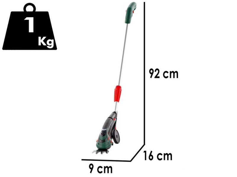 Bosch Isio - Forbice tagliaerba a batteria con asta - 3.6V 1.5Ah