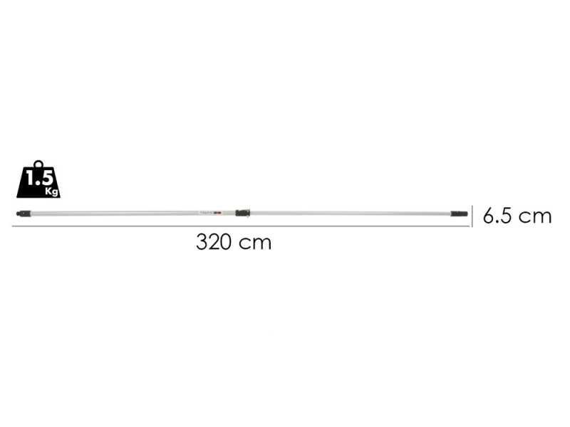 TECNOVIR - Asta Telscopica Pneumatica 170-320 cm