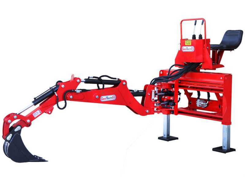 GeoTech-Pro BHS 225 - Retroescavatore per trattore con spostamento laterale