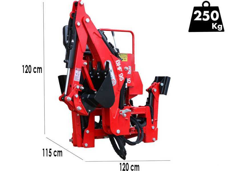 GeoTech Pro BHF 95 - Retroescavatore per trattore fisso