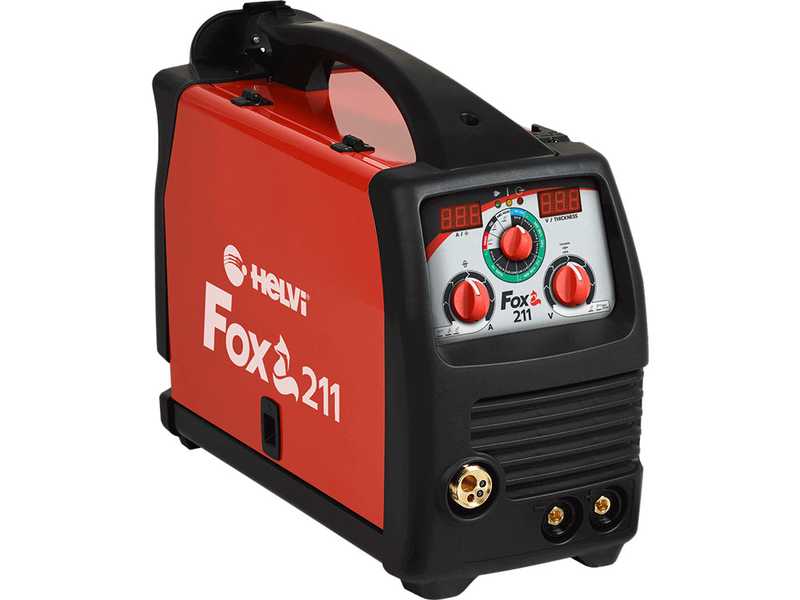 Helvi Fox 211 Digital -  Saldatrice Inverter Multiprocesso (MIG-MAG/MMA/TIG LIFT), corrente continua (DC) - GAS/NO GAS