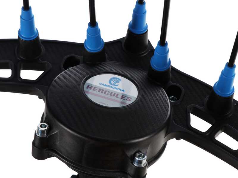 Campagnola Hercules 6 ECO Plug-in - Abbacchiatore elettrico 235/325 cm a batteria tipo auto con cavo in dotazione - Asta telescopica in alluminio