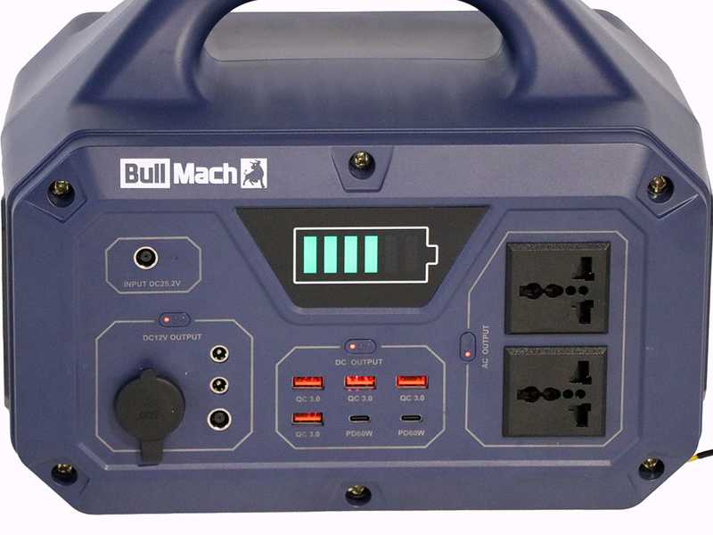 BullMach Elektron 500 - Power Station Portatile - 500W/499.5Wh 3.7V