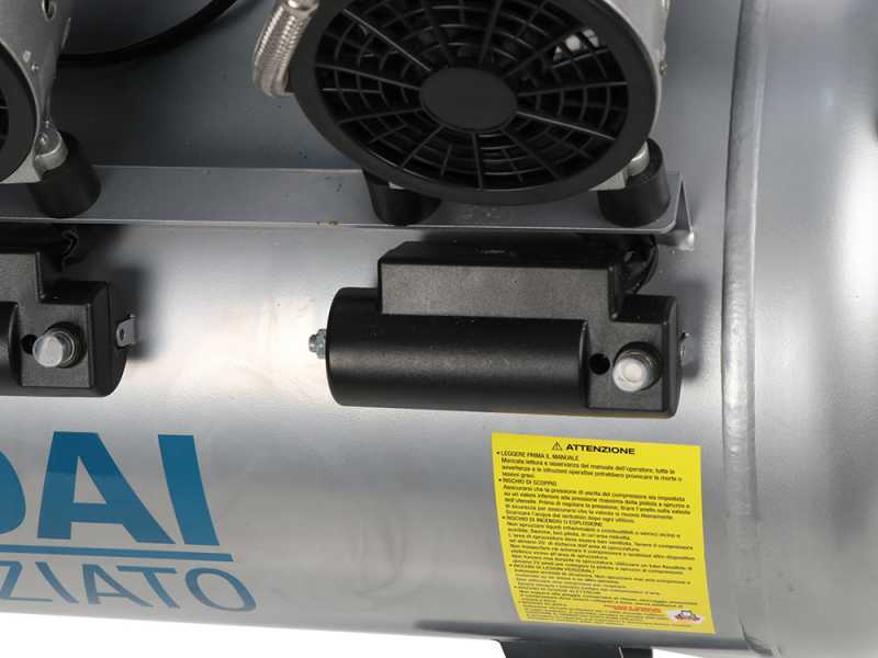 Hyundai 3X4J-750-100L - Compressore aria elettrico - carrellato 100lt
