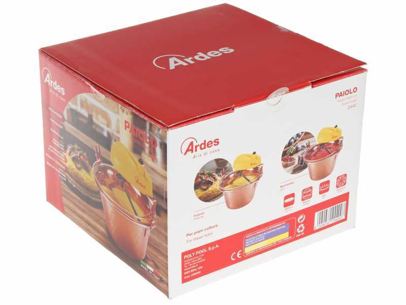 Ardes AR2440 - Paiolo elettrico in rame - 2L - 15W