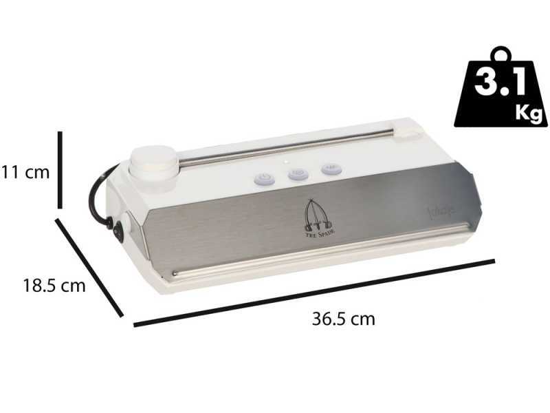 Tre Spade Takaje VacuumMachine Bianca - Macchina sottovuoto - Barra saldante da 33cm