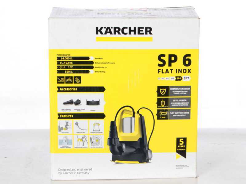 Karcher SP 17.000 Flat Level Sensor - Pompa sommersa elettrica per acque chiare