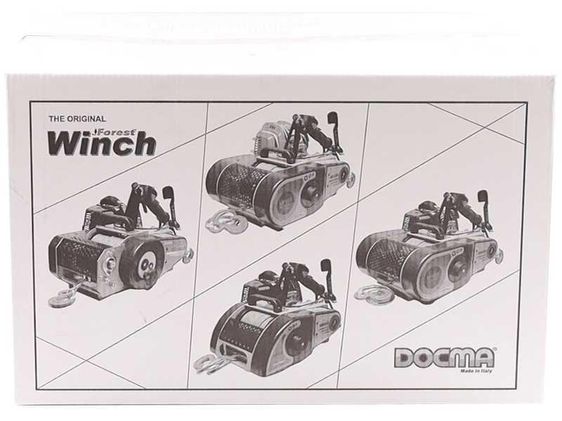 Docma VF150 Automatic - Verricello forestale motore Solo HP50E-A -  Cavo &Oslash; 6mm da 60m