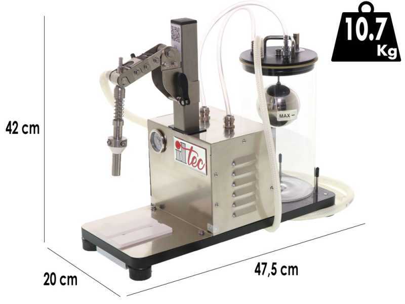 Il-Tec Ultrafiller 1 - Imbottigliatrice a depressione elettrica con beccuccio removibile
