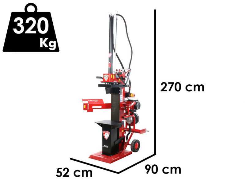 Ceccato Olindo SPLET13TLT - Spaccalegna ibrido - Elettrico e a trattore - Verticale