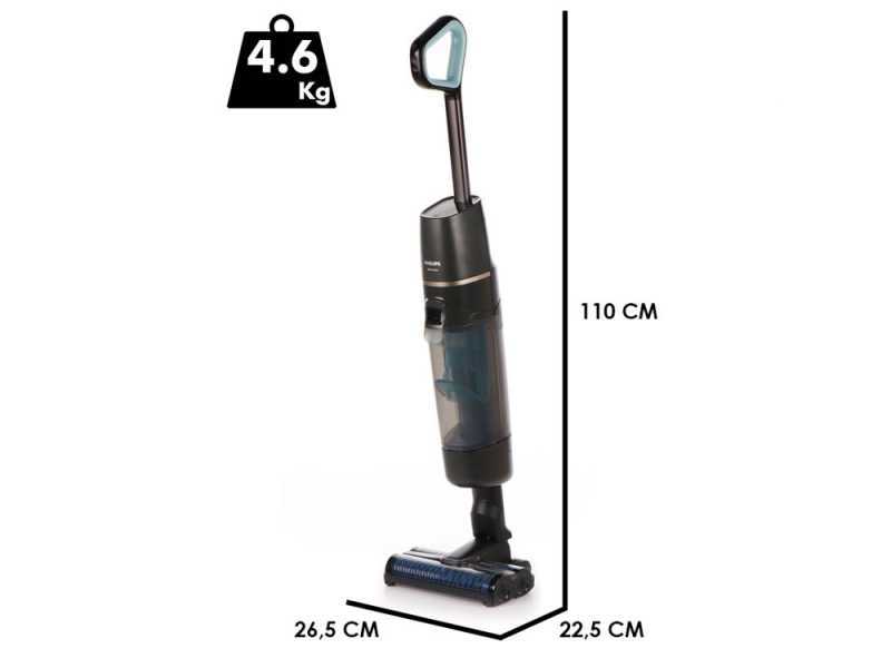 Philips AquaTrio 7000 XW7110/01 - Lavapavimenti a batteria 3 in 1: lava asciuga e aspira