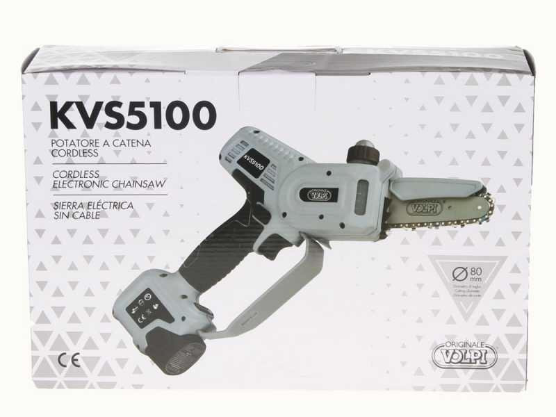 Volpi KVS5100 - Potatore manuale a batteria - SENZA BATTERIA E CARICABATTERIA