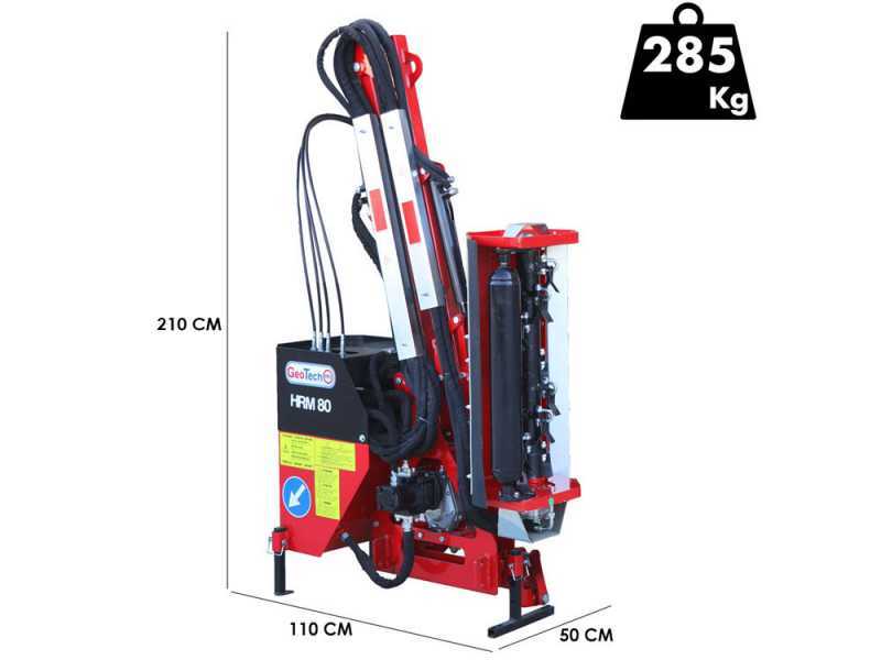 GeoTech-Pro HRM 80 - Braccio decespugliatore per trattore