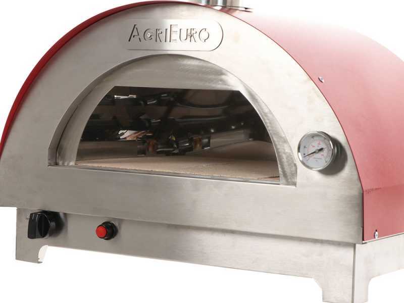 Forno a gas per pizza da esterno Rosso - per 1 pizza