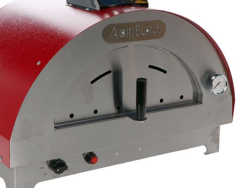Forno a gas per pizza da esterno Rosso - per 1 pizza