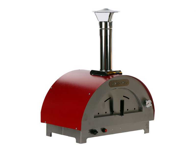 Forno a gas per pizza da esterno Rosso - per 1 pizza