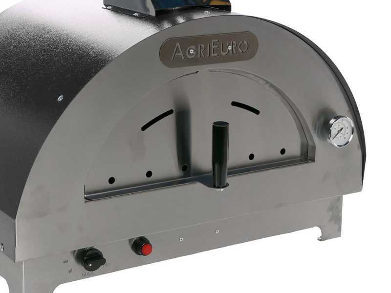 Forno a gas per pizza da esterno Antracite - per 1 pizza