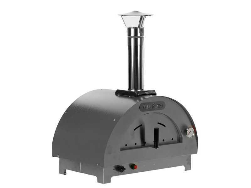 Forno a gas per pizza da esterno Antracite - per 1 pizza