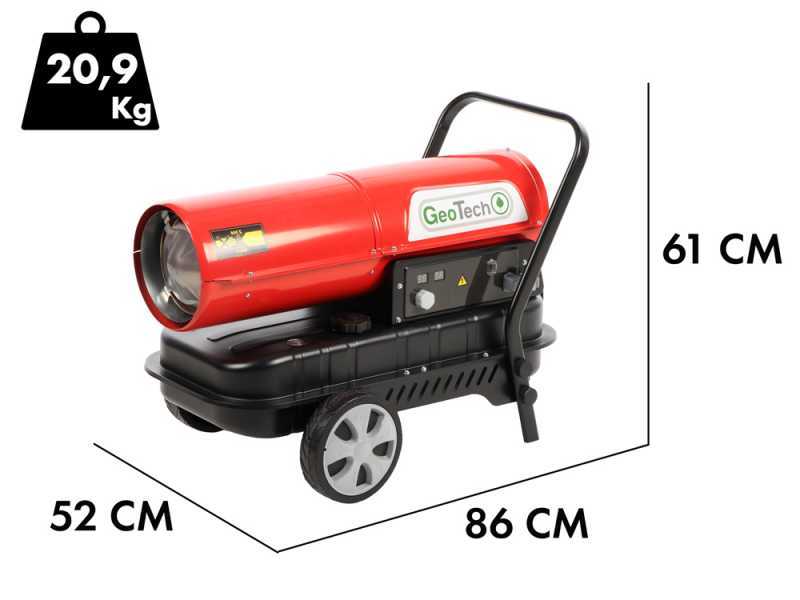 GeoTech DH 3000 - Generatore di aria calda diesel - A combustione diretta