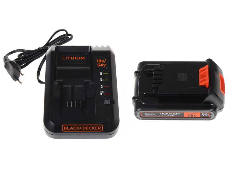 Starter Kit -  Caricabatterie rapido 2 Ah 18/54V + Batteria 18V 2Ah BDC2A20-QW - Black &amp; Decker