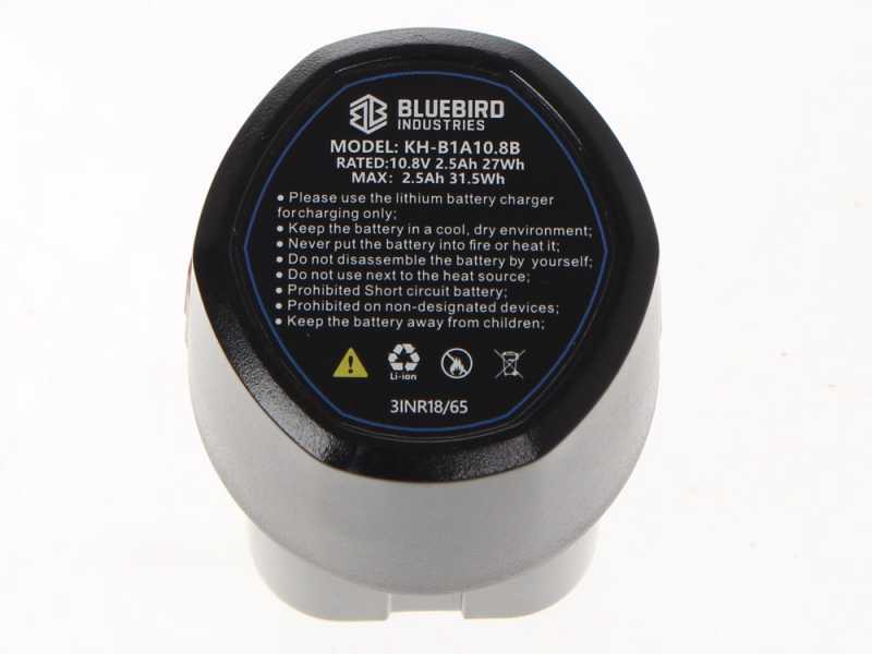 Blue Bird CS 22-04 &amp; PS 23-25 Faster - Kit Potatore a batteria + Forbici elettriche da potatura - 12.6 V  2.5Ah