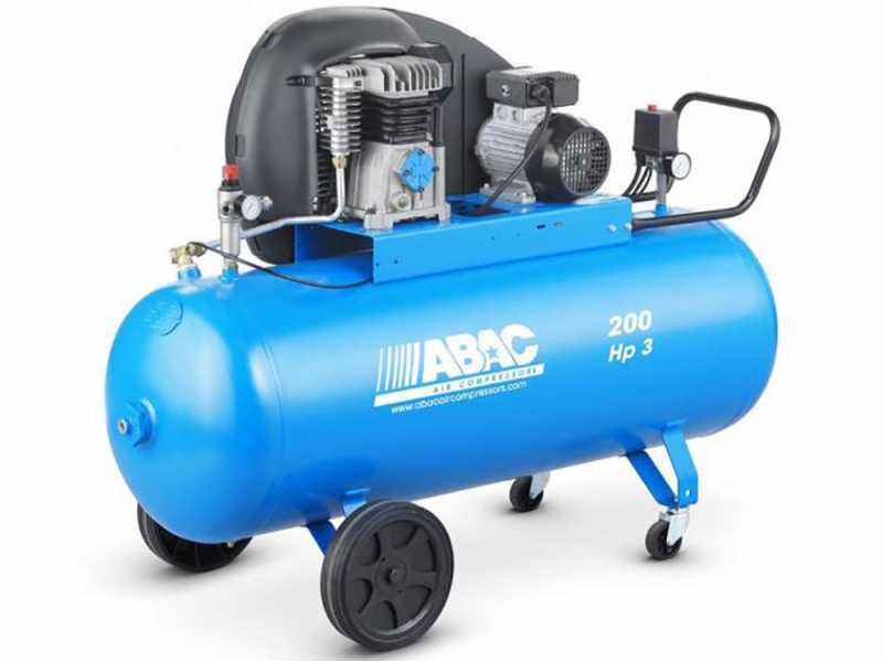 Abac A29B 200 CT3 - Compressore aria trifase professionale a cinghia - 200 lt