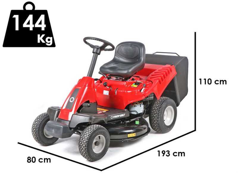 Troy-Bilt TB 76T-R - Trattorino tagliaerba - con cesto di raccolta - Motore da 382cc - Avviamento elettrico