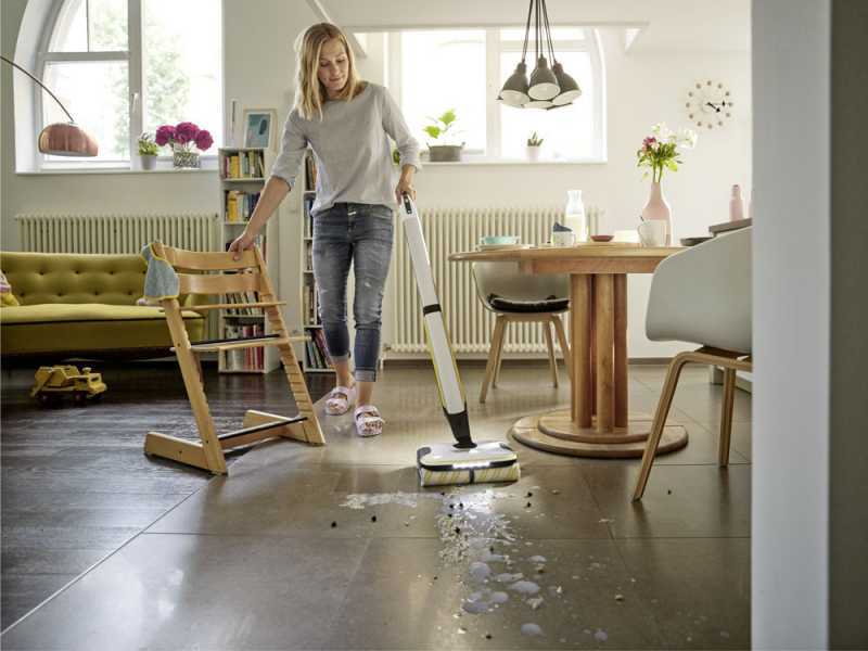 Karcher FC 7 Cordless EU - Lavapavimenti a batteria - 3 in 1 - lava, asciuga, aspira