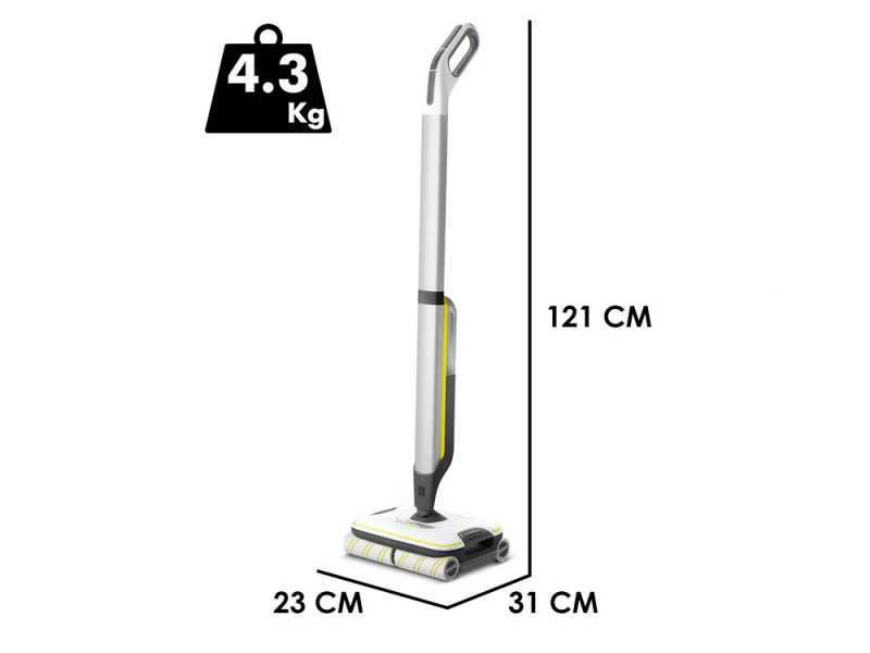 Karcher FC 7 Cordless EU - Lavapavimenti a batteria 3 in 1: lava, asciuga, aspira