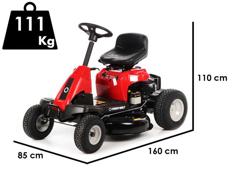 Troy-Bilt TB 60T-S SELECT - Trattorino tagliaerba - con scarico laterale - Motore da 196cc