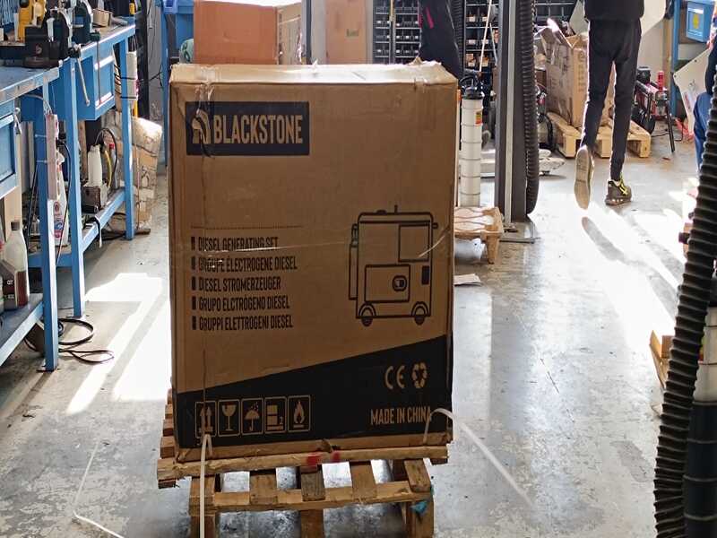 OUTLET - SENZA IMBALLO ORIGINALE - Blackstone SGB 8500 D-ES - Generatore di corrente diesel silenziato con AVR 6.3 kW - Continua 6 kW Monofase