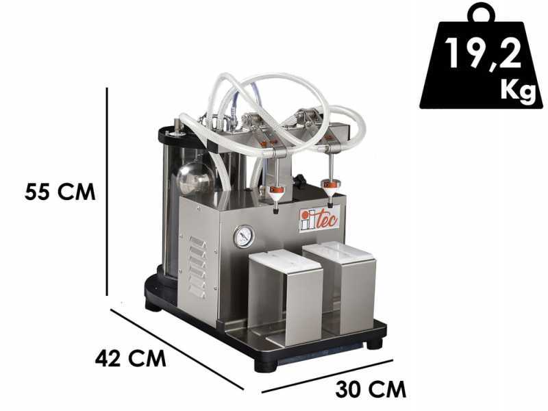 OUTLET - SENZA IMBALLO ORIGINALE - Imbottigliatrice a depressione elettrica Il-Tec Ultrafiller 2 Mignon - Riempitrice liquidi alimentari