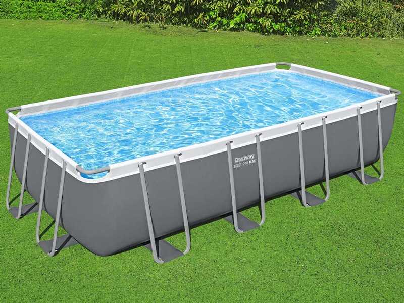 Bestway Power Steel Rettangolare 56466 - 594x274x122 cm - Piscina fuori terra