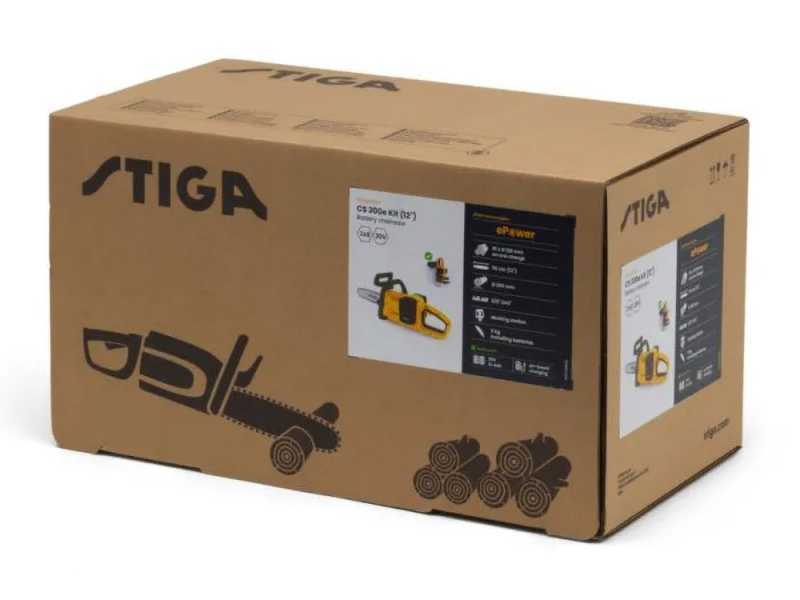 Stiga CS 300e Kit - Elettrosega a batteria 2 x 20V 4Ah - Lama da 30cm