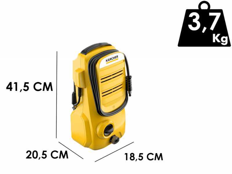 Karcher K2 Compact - Idropulitrice ad acqua fredda - 110 bar -  360 lt/ora