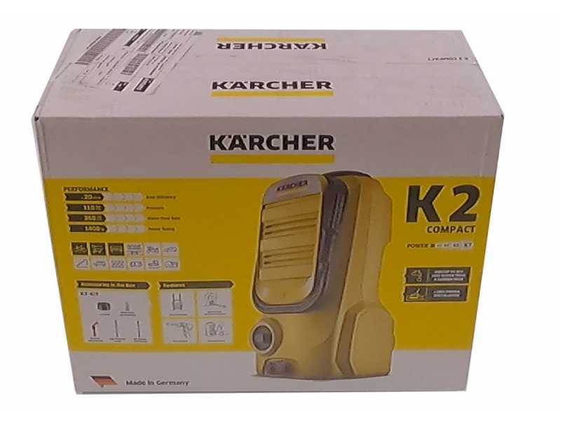 Karcher K2 Compact - Idropulitrice ad acqua fredda - 110 bar -  360 lt/ora