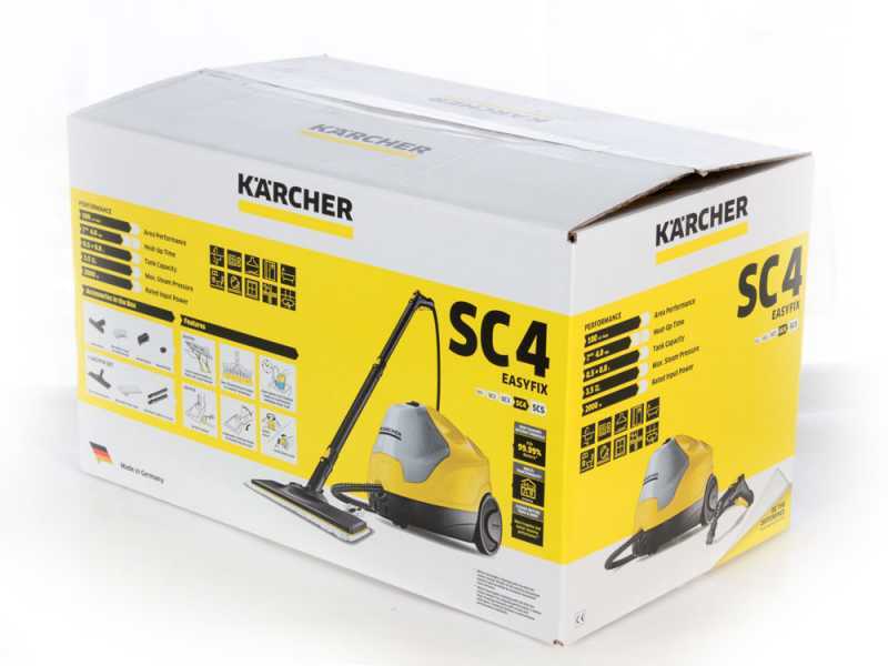 Karcher SC 4 EasyFix - Pulitore a vapore - vapore non stop, serbatoio estraibile ricaricabile