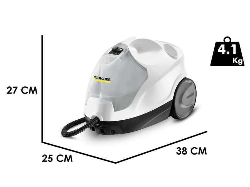 Karcher SC 4 EasyFix - Pulitore a vapore - vapore non stop, serbatoio estraibile ricaricabile