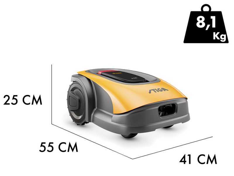 Stiga A 750 - Robot rasaerba - con batteria E-Power da 2,5 Ah