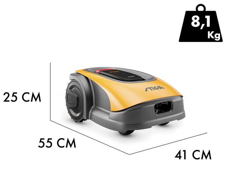 Stiga A 1000 - Robot rasaerba - con batteria E-Power da 2,5 Ah