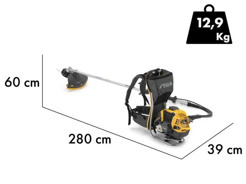 Stiga BC 750 R - Decespugliatore a zaino - Motore a scoppio 44,8 cc - 2 HP