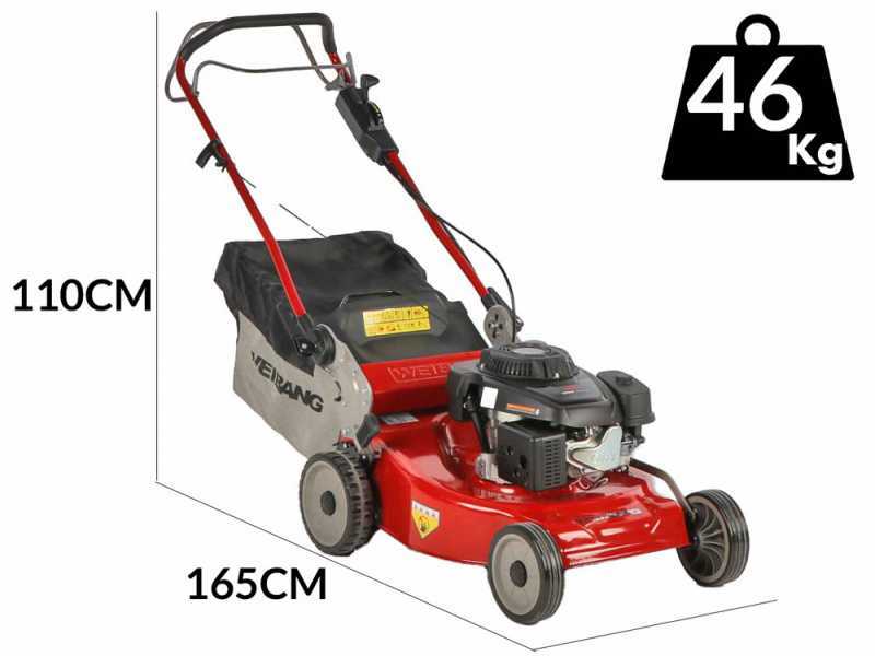 Weibang WBMWB537SC - Tagliaerba trazionato a scoppio - 2in1 - Motore da 196cc