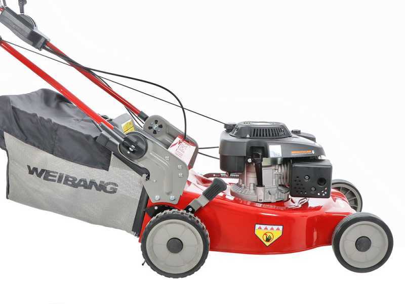 Weibang WBMWB537SC - Tagliaerba trazionato a scoppio - 2in1 - Motore da 196cc