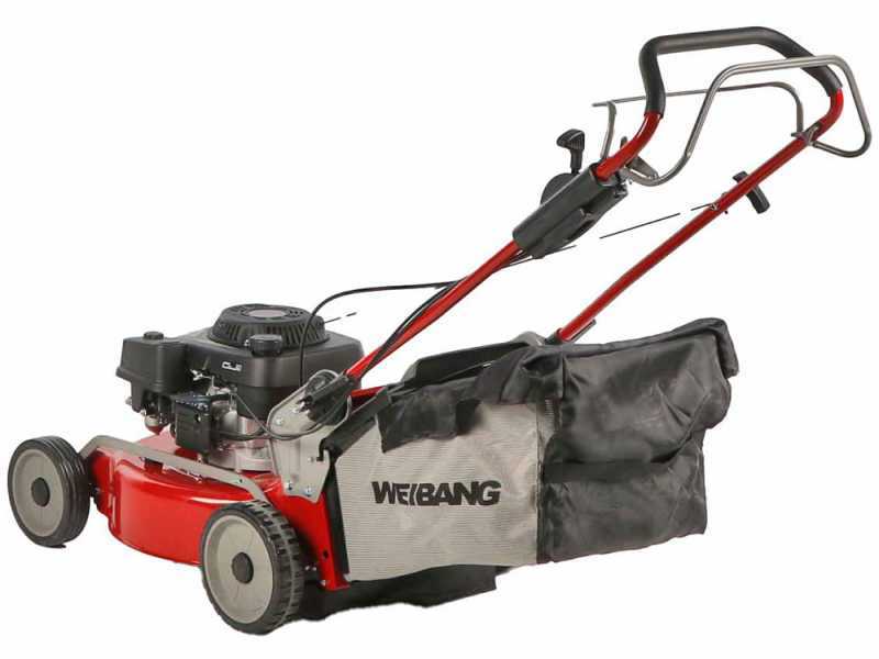 Weibang WBMWB537SC - Tagliaerba trazionato a scoppio - 2in1 - Motore da 196cc