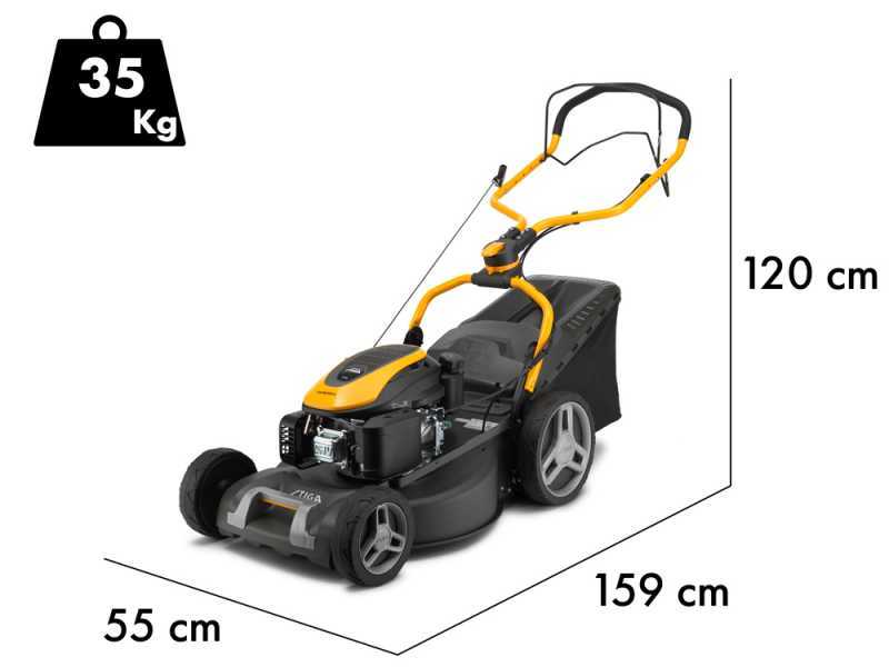 Stiga Combi 553 S - Tagliaerba trazionato a scoppio - 3 in 1 - Motore ST 170